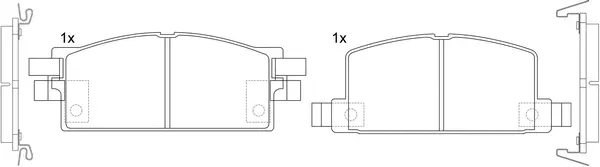 Brake Pad Set, disc brake (BP24001)