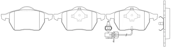 Brake Pad Set, disc brake (BP33300W)