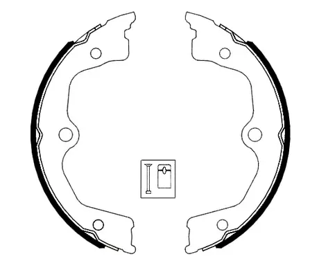 Brake Shoe Set, parking brake (BS28005)