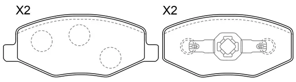 Brake Pad Set, disc brake (BP81002)