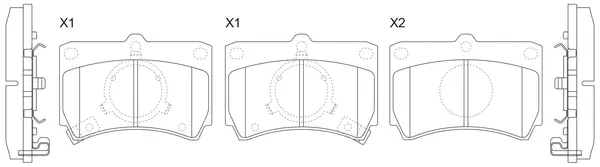 Brake Pad Set, disc brake (BP25138)