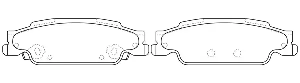 Brake Pad Set, disc brake (BP51004)