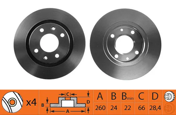 Brake Disc (BR42102T)