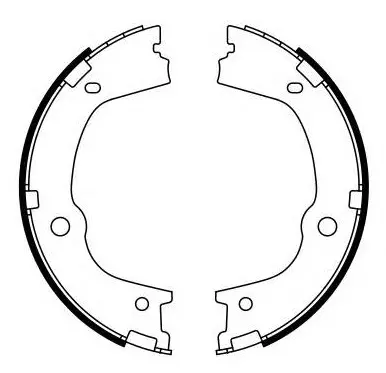 Brake Shoe Set, parking brake (BS11011)