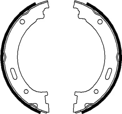 Brake Shoe Set, parking brake (BS52001)