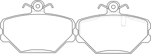 Brake Pad Set, disc brake (BP12106)