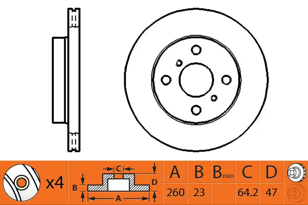 Brake Disc (BR28117T)