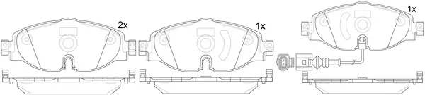 Brake Pad Set, disc brake (BP33005W)