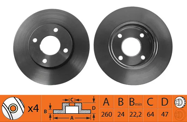 Brake Disc (BR51105T)