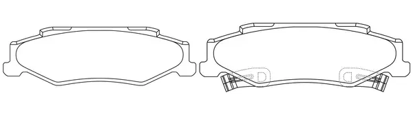 Brake Pad Set, disc brake (BP50002)