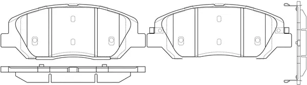 Brake Pad Set, disc brake (BP10446)