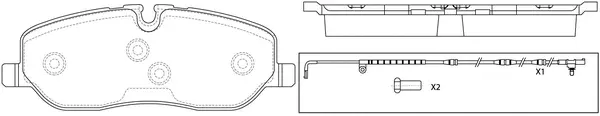 Brake Pad Set, disc brake (BP47484W)