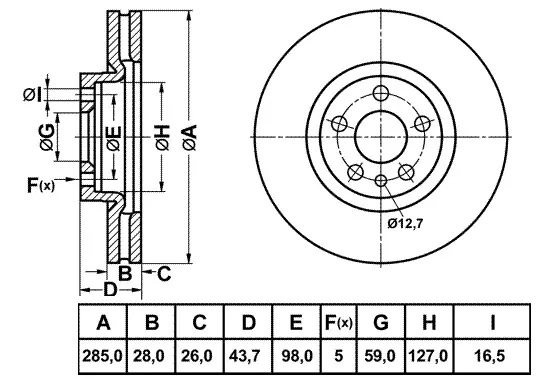 Brake Disc (BR42126T)