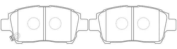 Brake Pad Set, disc brake (BP21472)