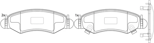 Brake Pad Set, disc brake (BP29807)