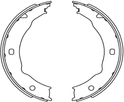 Brake Shoe Set, parking brake (BS42565)