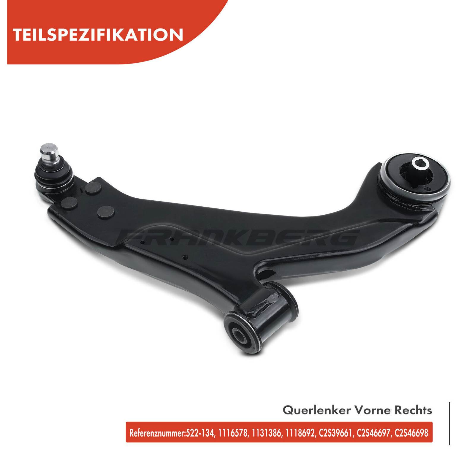 Control/Trailing Arm, wheel suspension