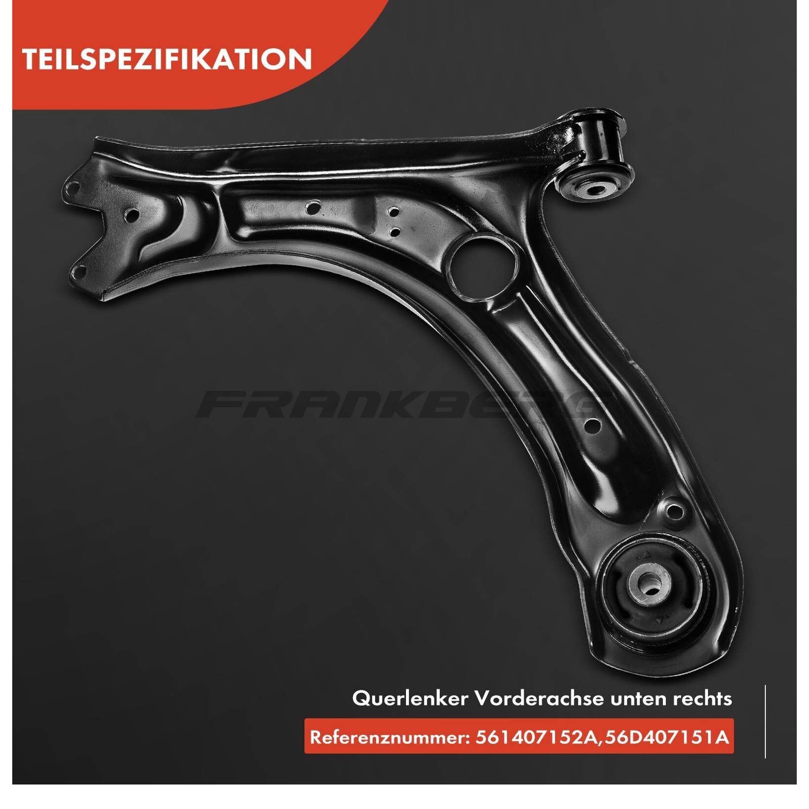 Control/Trailing Arm, wheel suspension