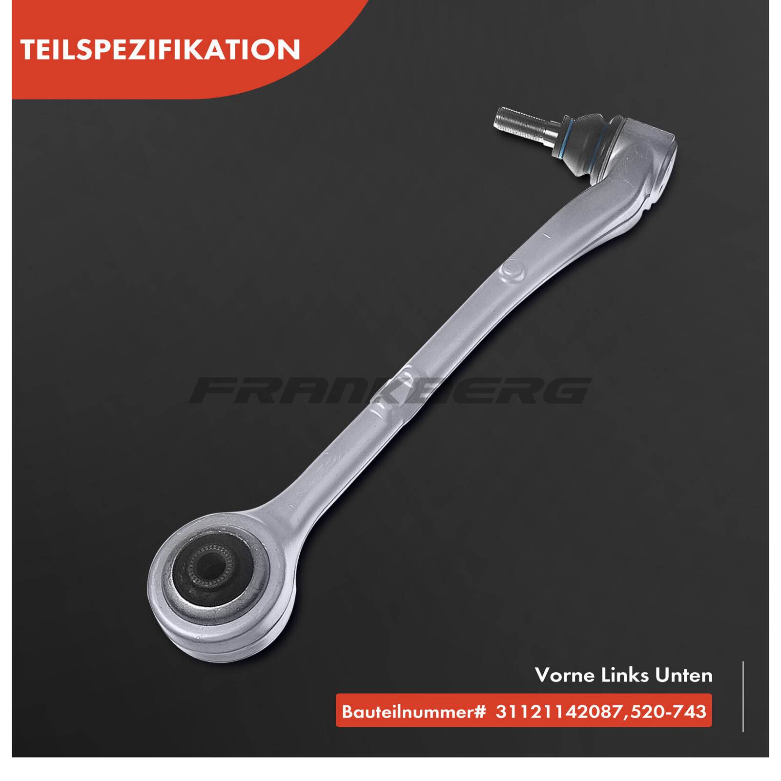 Control/Trailing Arm, wheel suspension