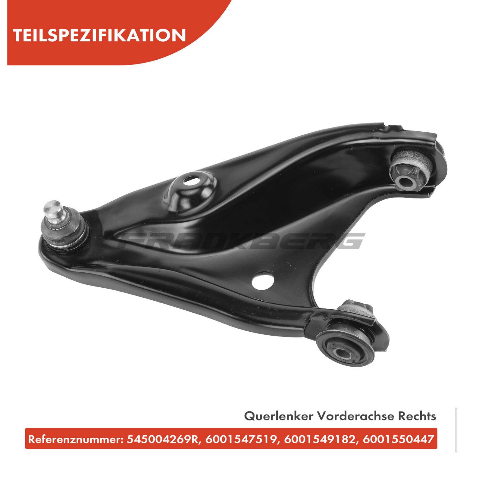 Control/Trailing Arm, wheel suspension