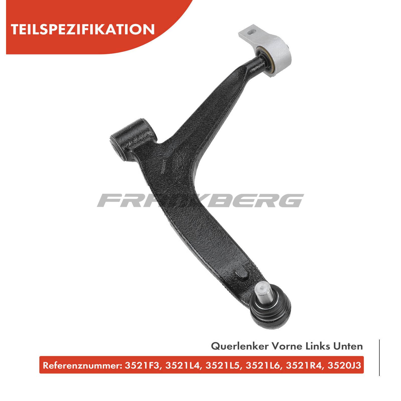 Control/Trailing Arm, wheel suspension