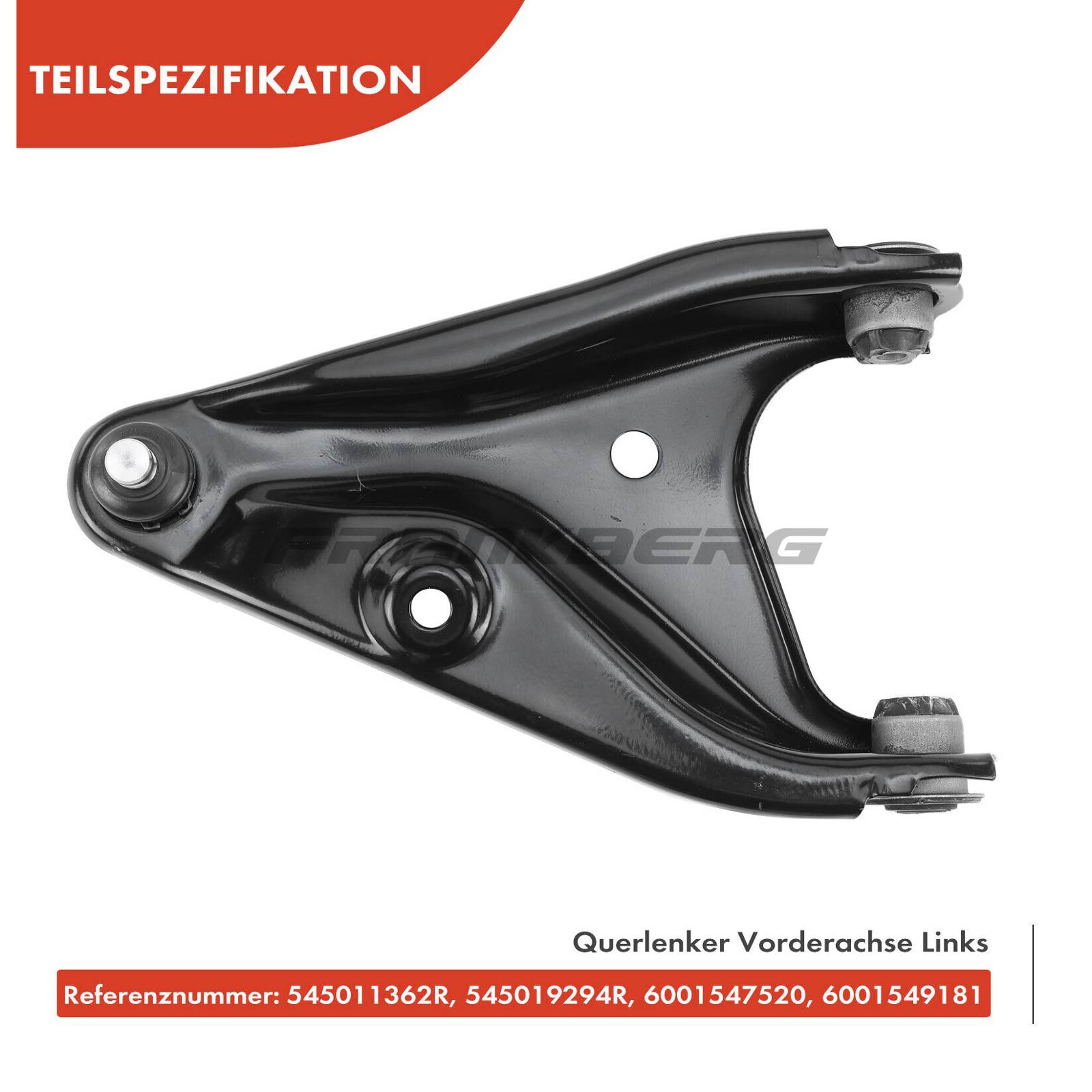 Control/Trailing Arm, wheel suspension