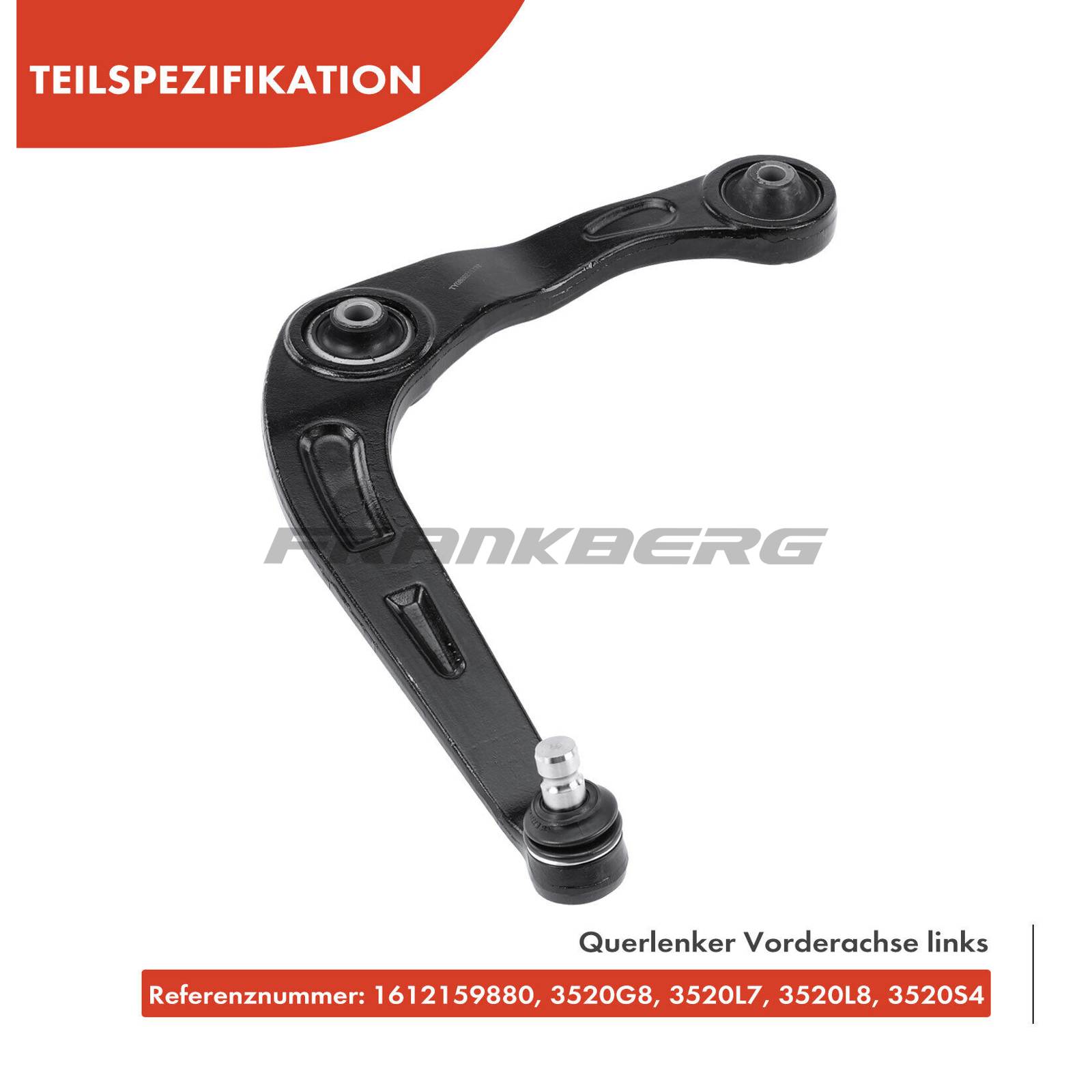 Control/Trailing Arm, wheel suspension