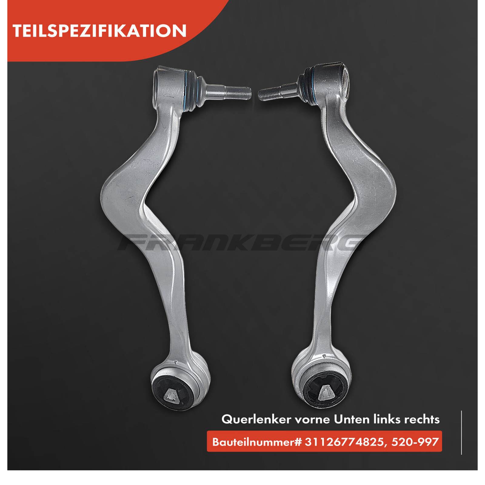 Control/Trailing Arm, wheel suspension