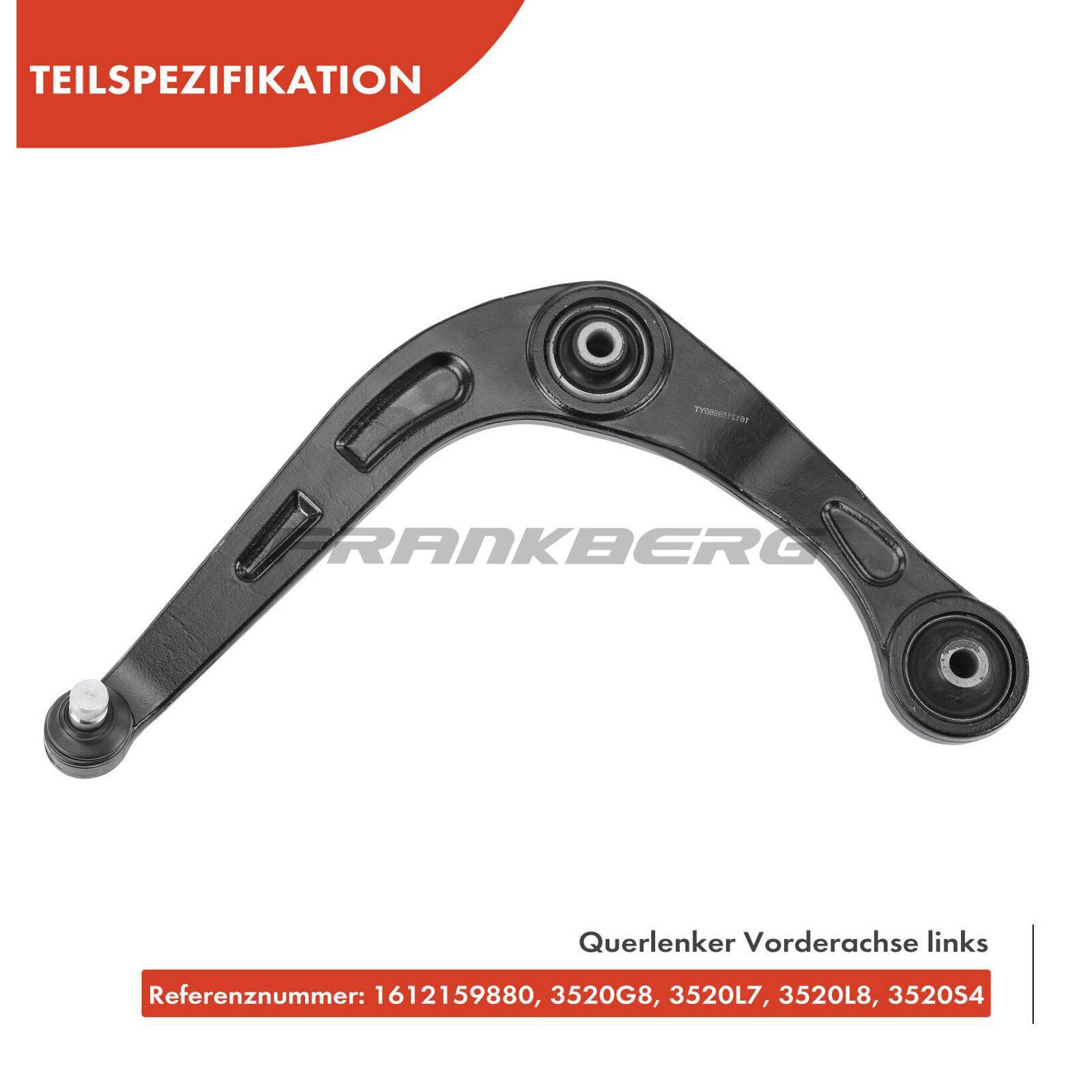 Control/Trailing Arm, wheel suspension