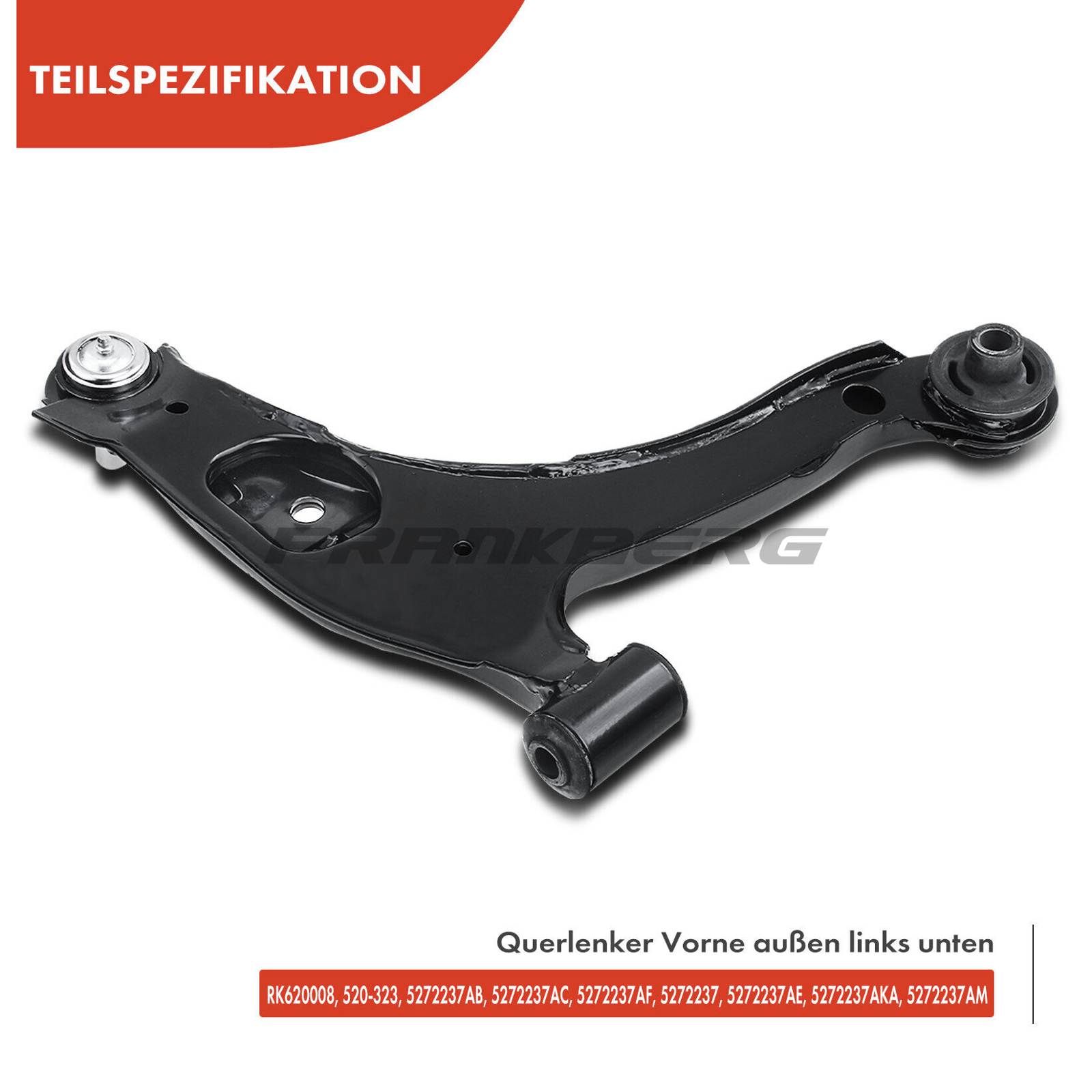 Control/Trailing Arm, wheel suspension
