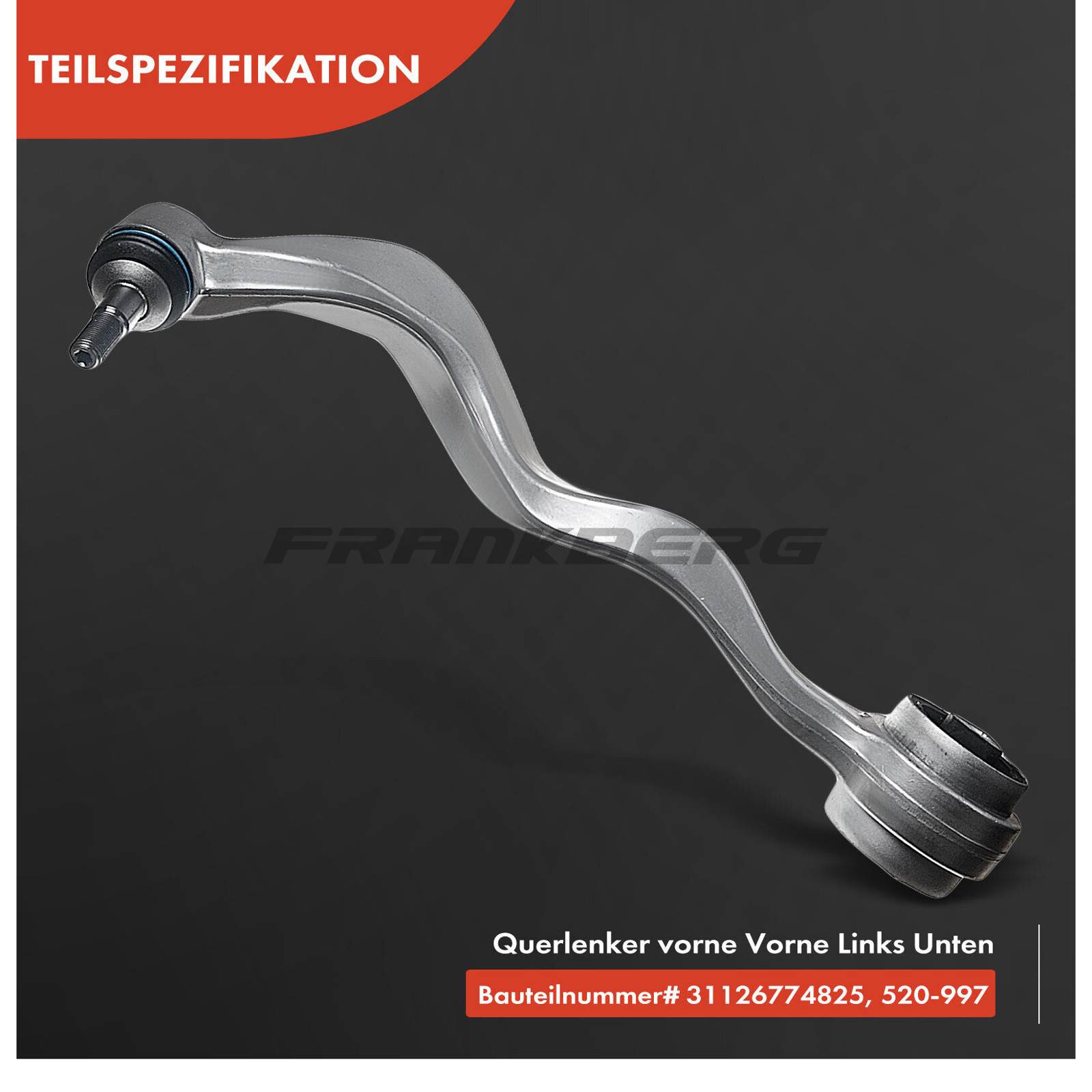 Control/Trailing Arm, wheel suspension