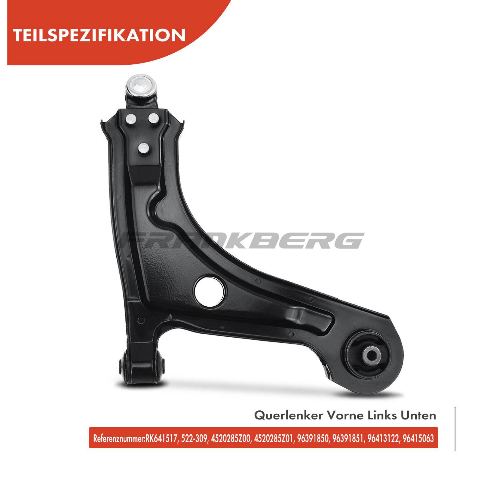 Control/Trailing Arm, wheel suspension