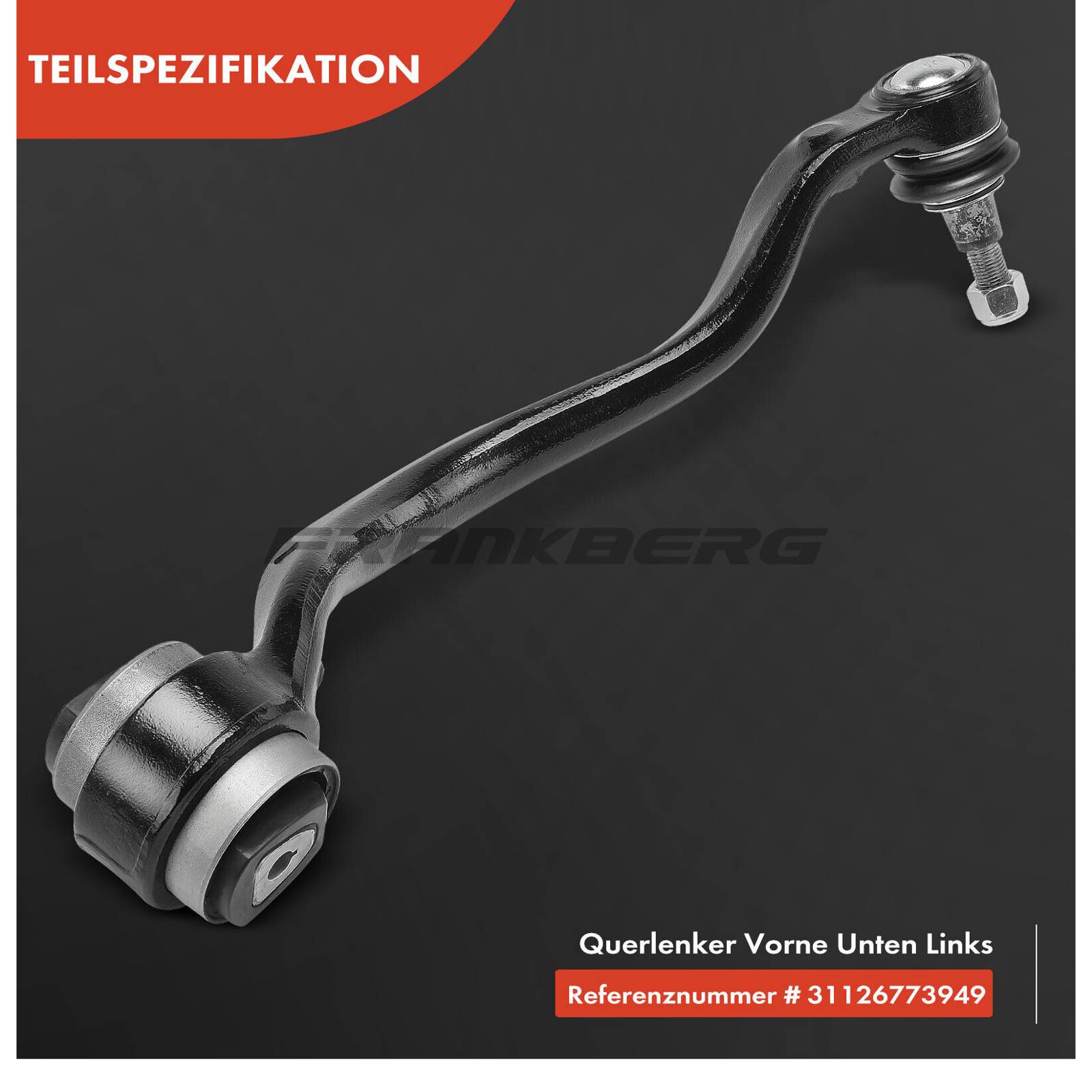 Control/Trailing Arm, wheel suspension
