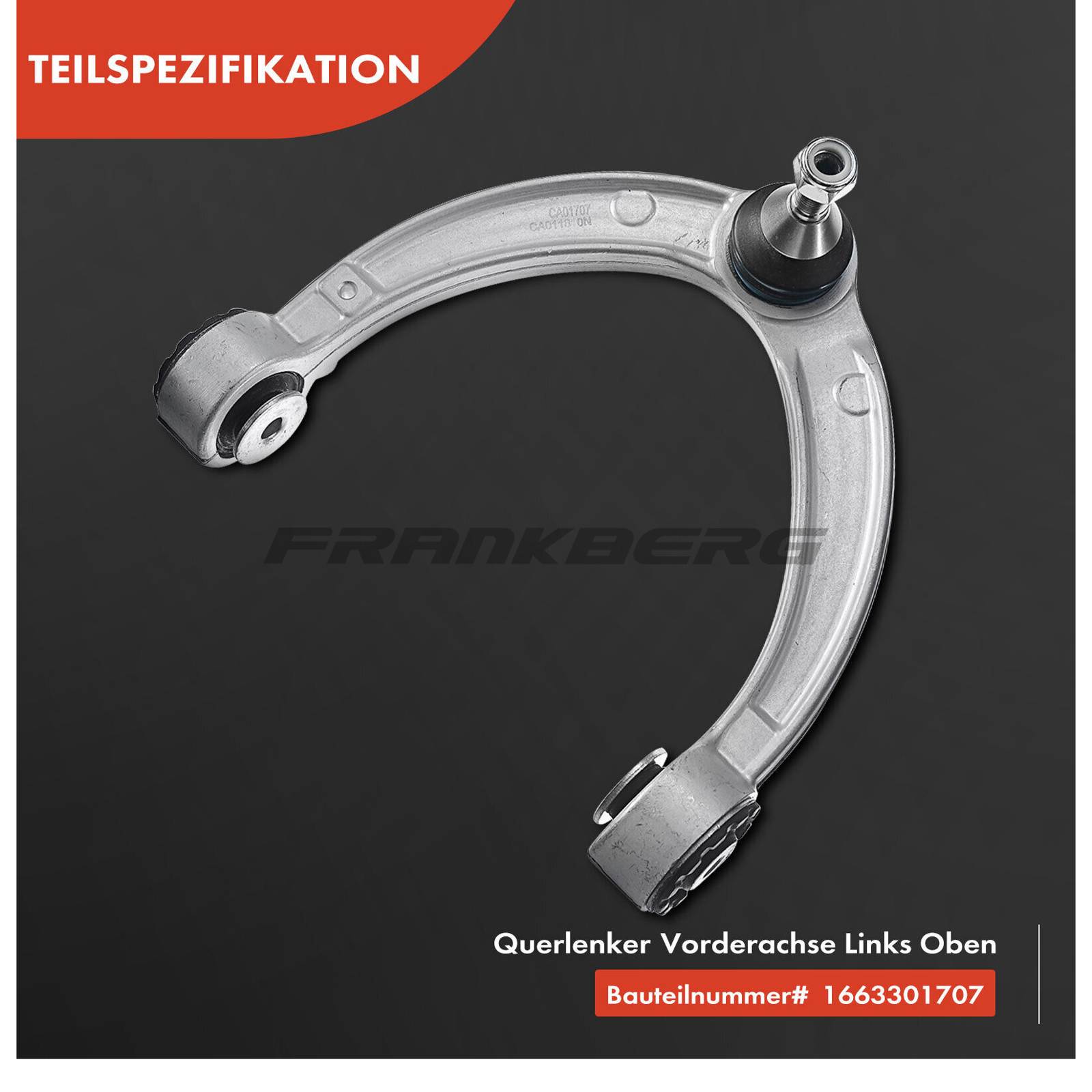 Control/Trailing Arm, wheel suspension