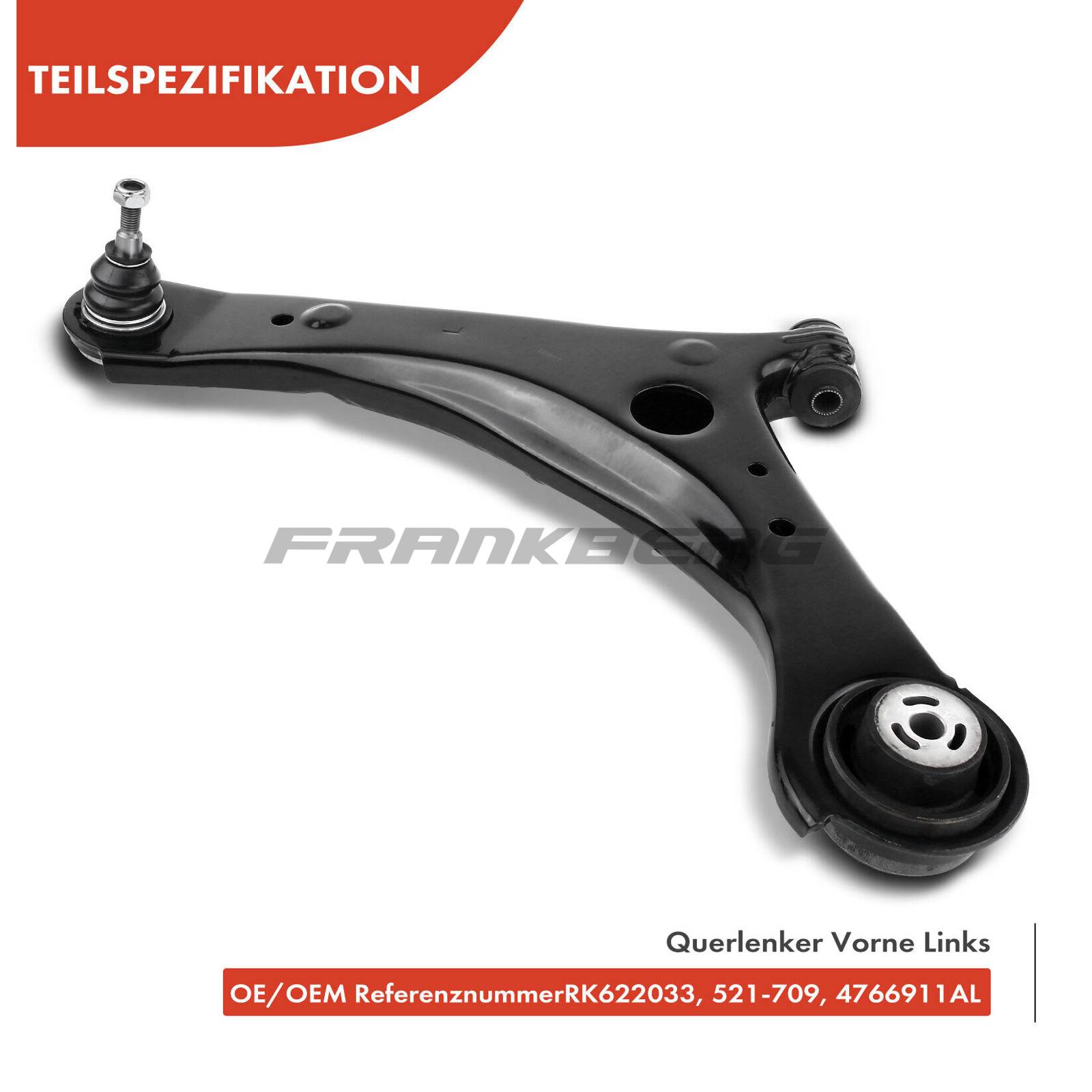 Control/Trailing Arm, wheel suspension