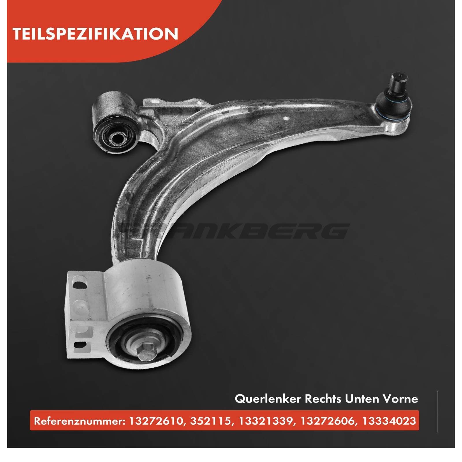 Control/Trailing Arm, wheel suspension
