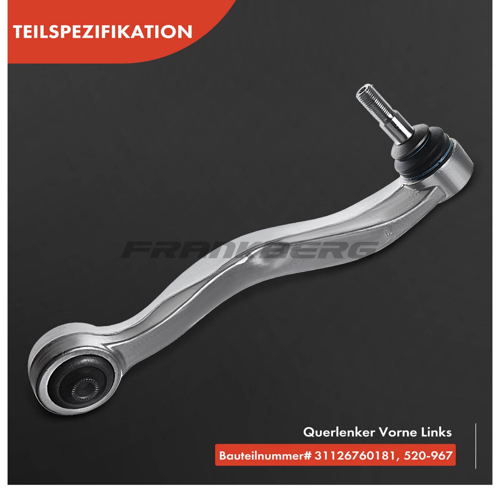 Control/Trailing Arm, wheel suspension