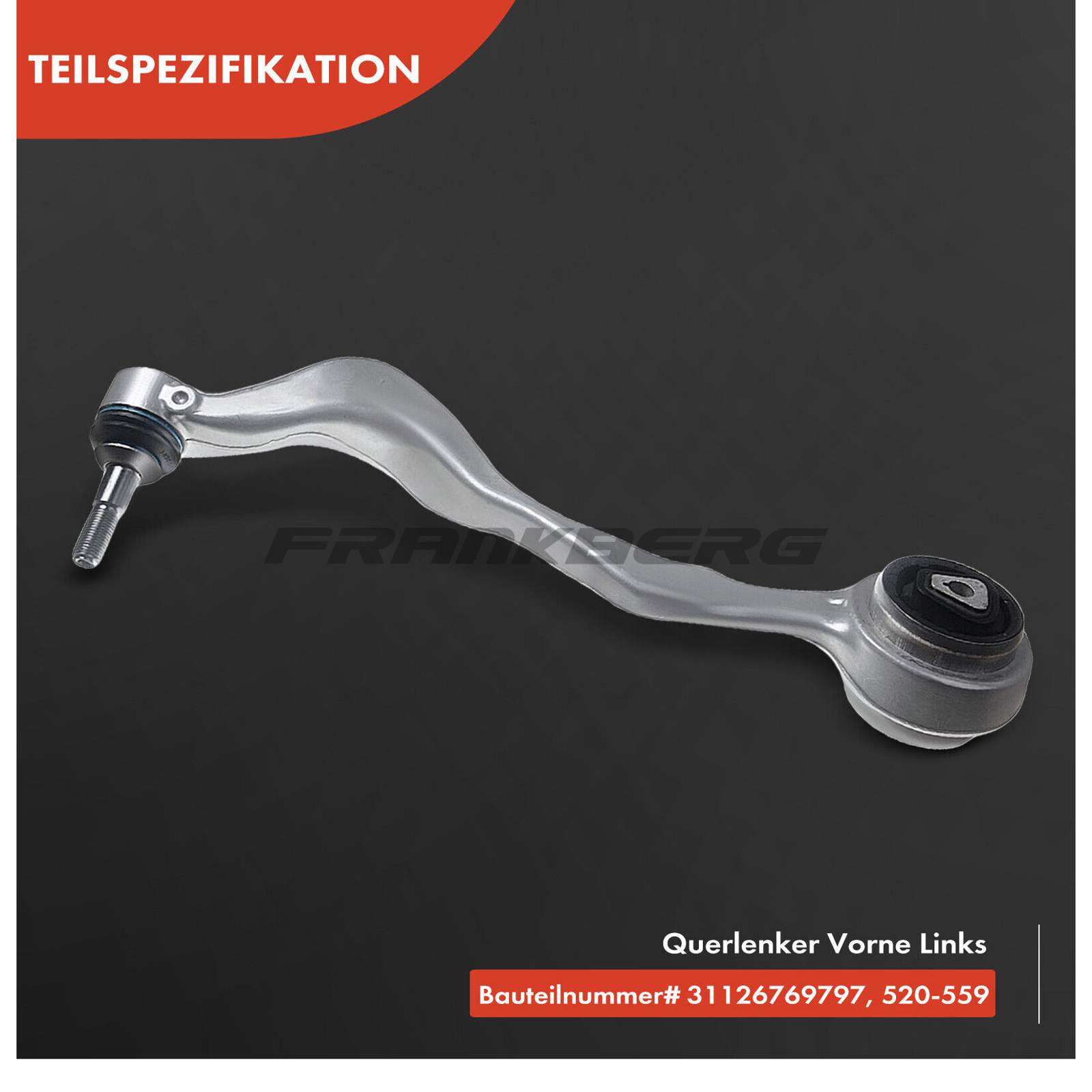 Control/Trailing Arm, wheel suspension