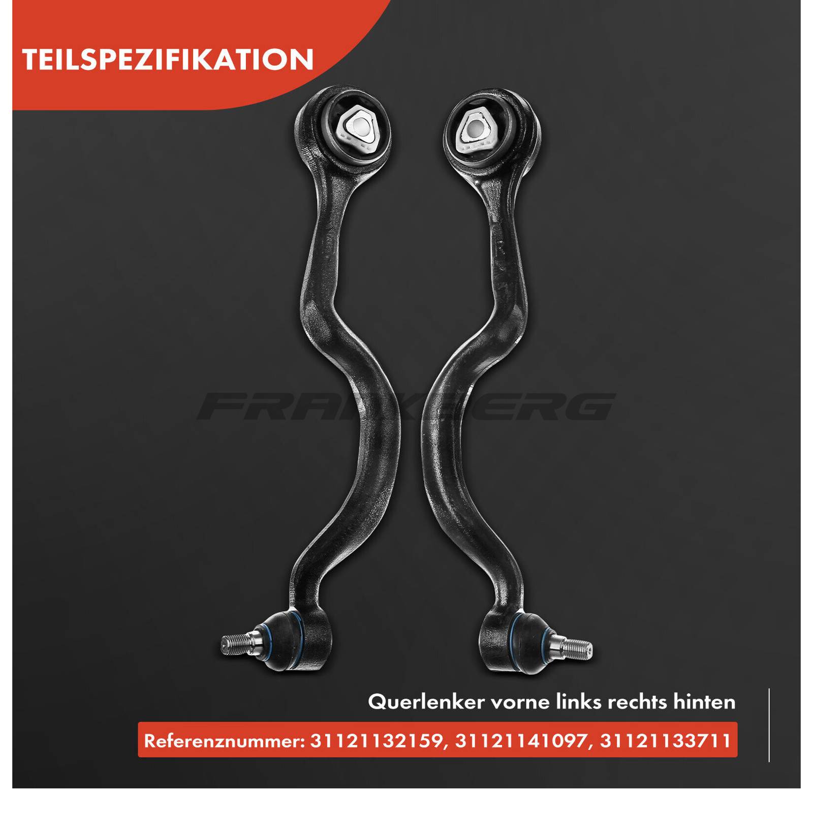 Control/Trailing Arm, wheel suspension
