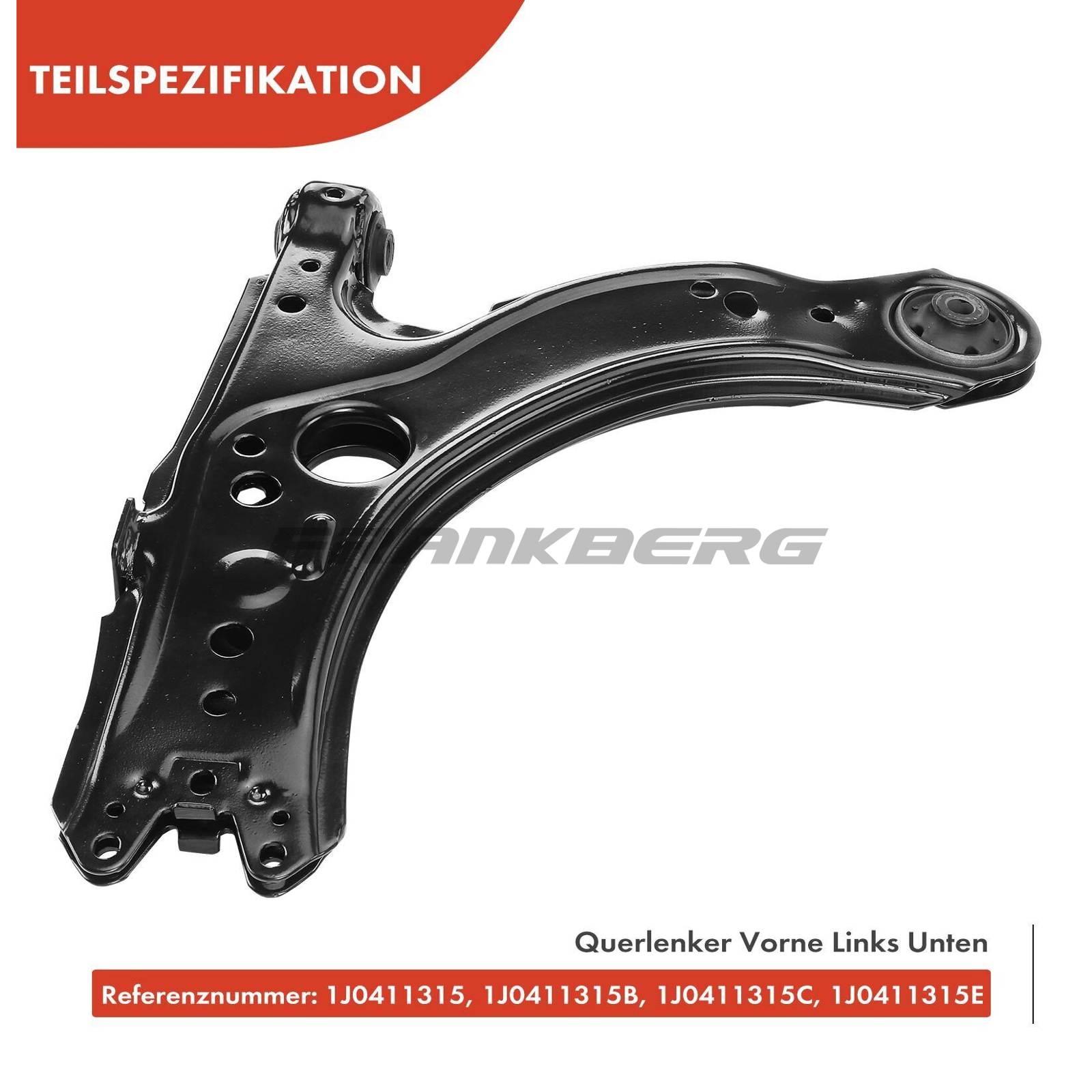 Control/Trailing Arm, wheel suspension