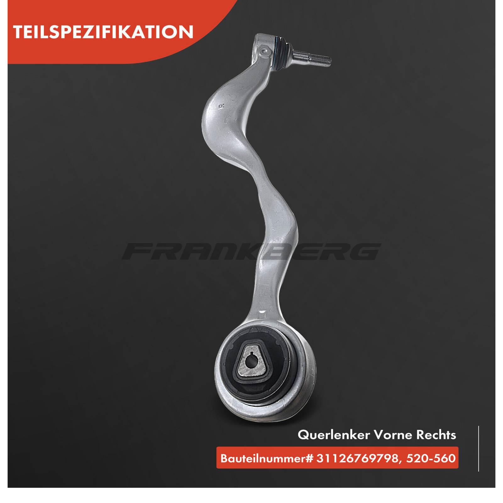 Control/Trailing Arm, wheel suspension