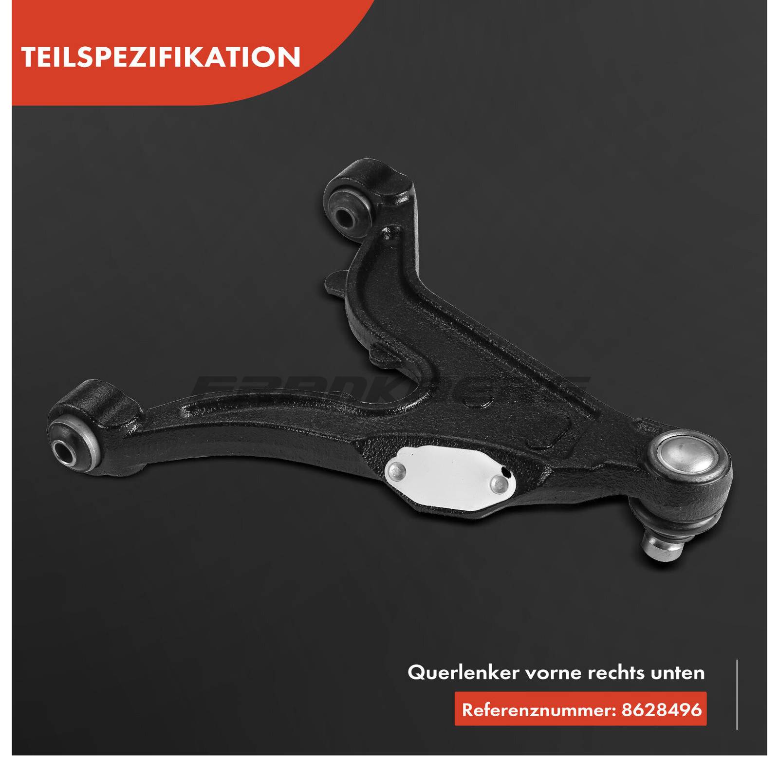 Control/Trailing Arm, wheel suspension