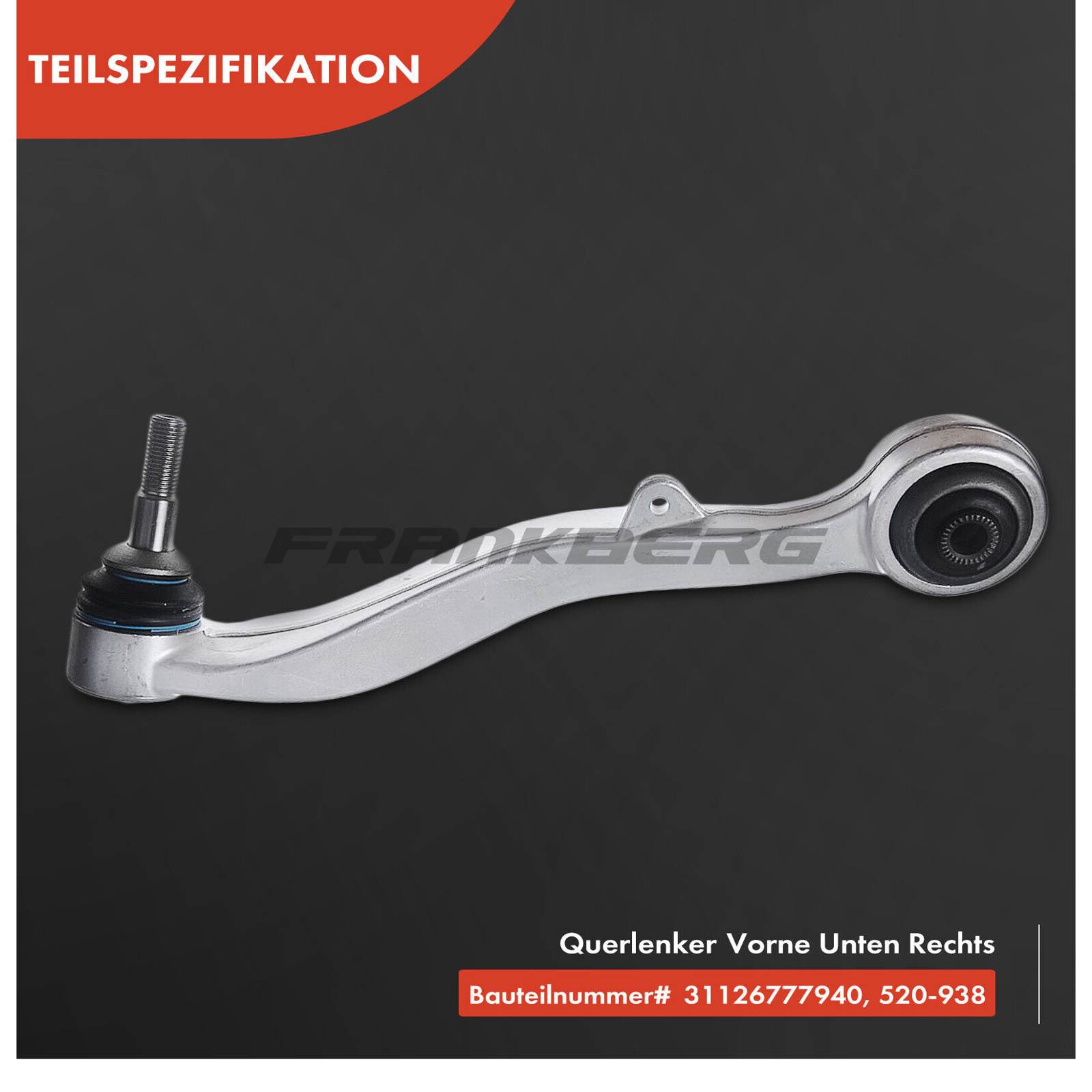 Control/Trailing Arm, wheel suspension