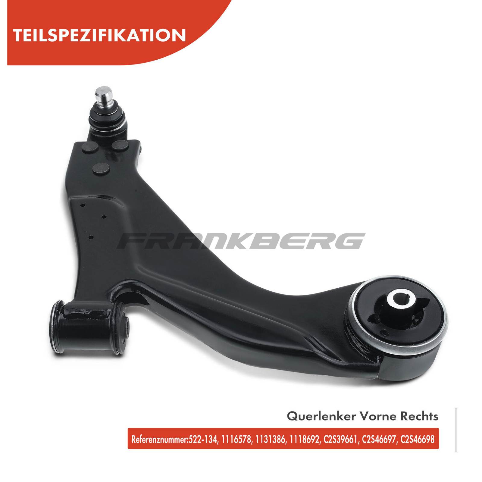 Control/Trailing Arm, wheel suspension