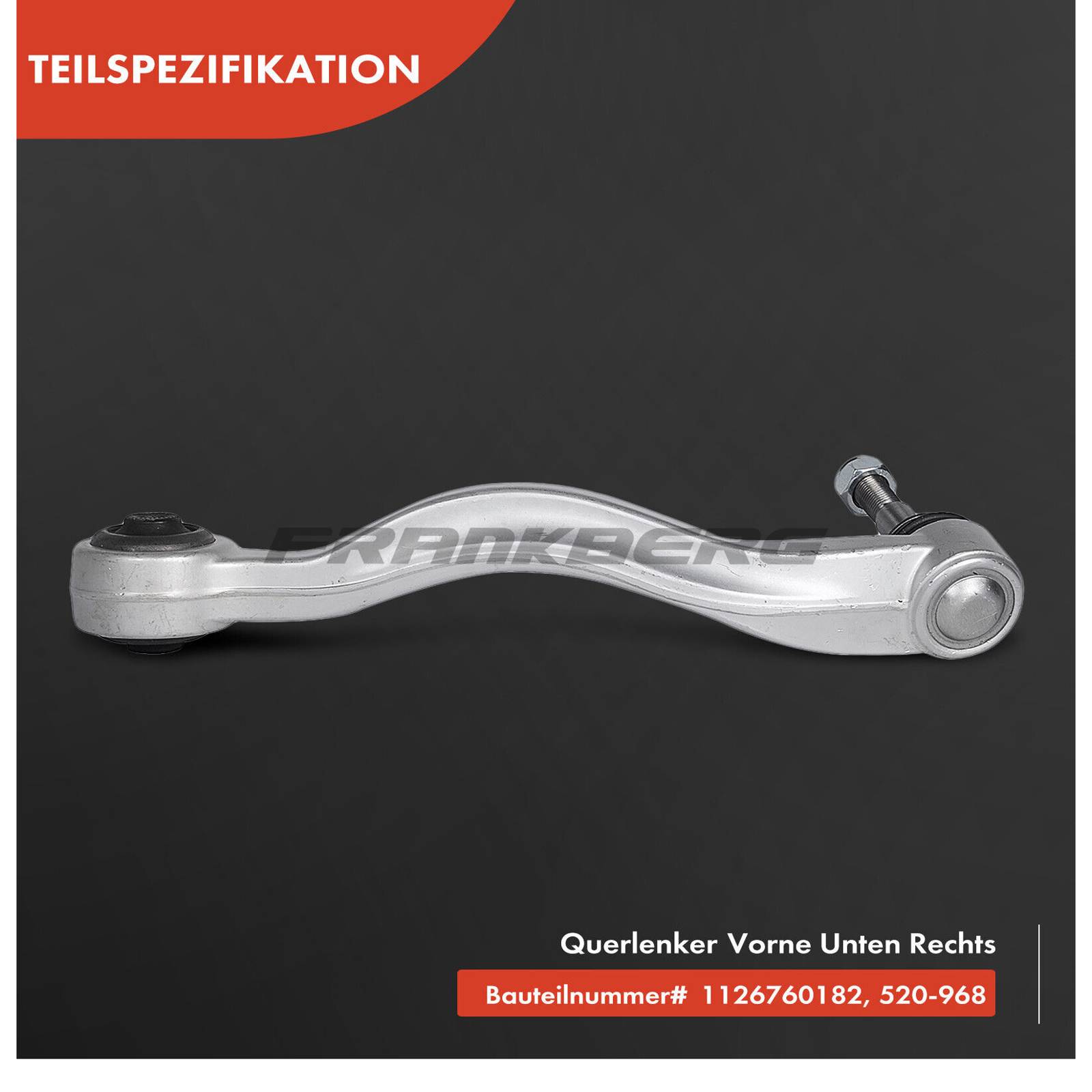 Control/Trailing Arm, wheel suspension