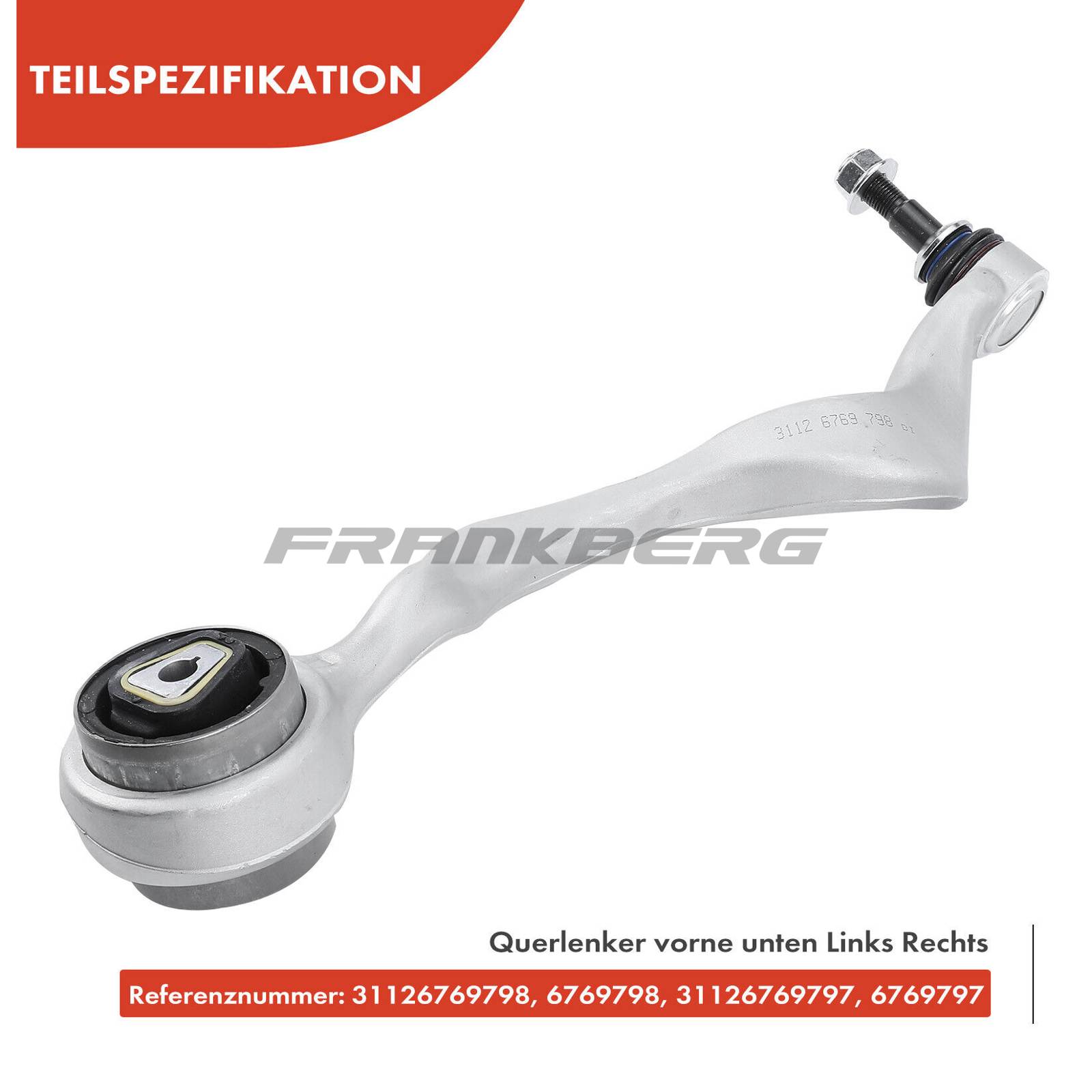 Control/Trailing Arm, wheel suspension