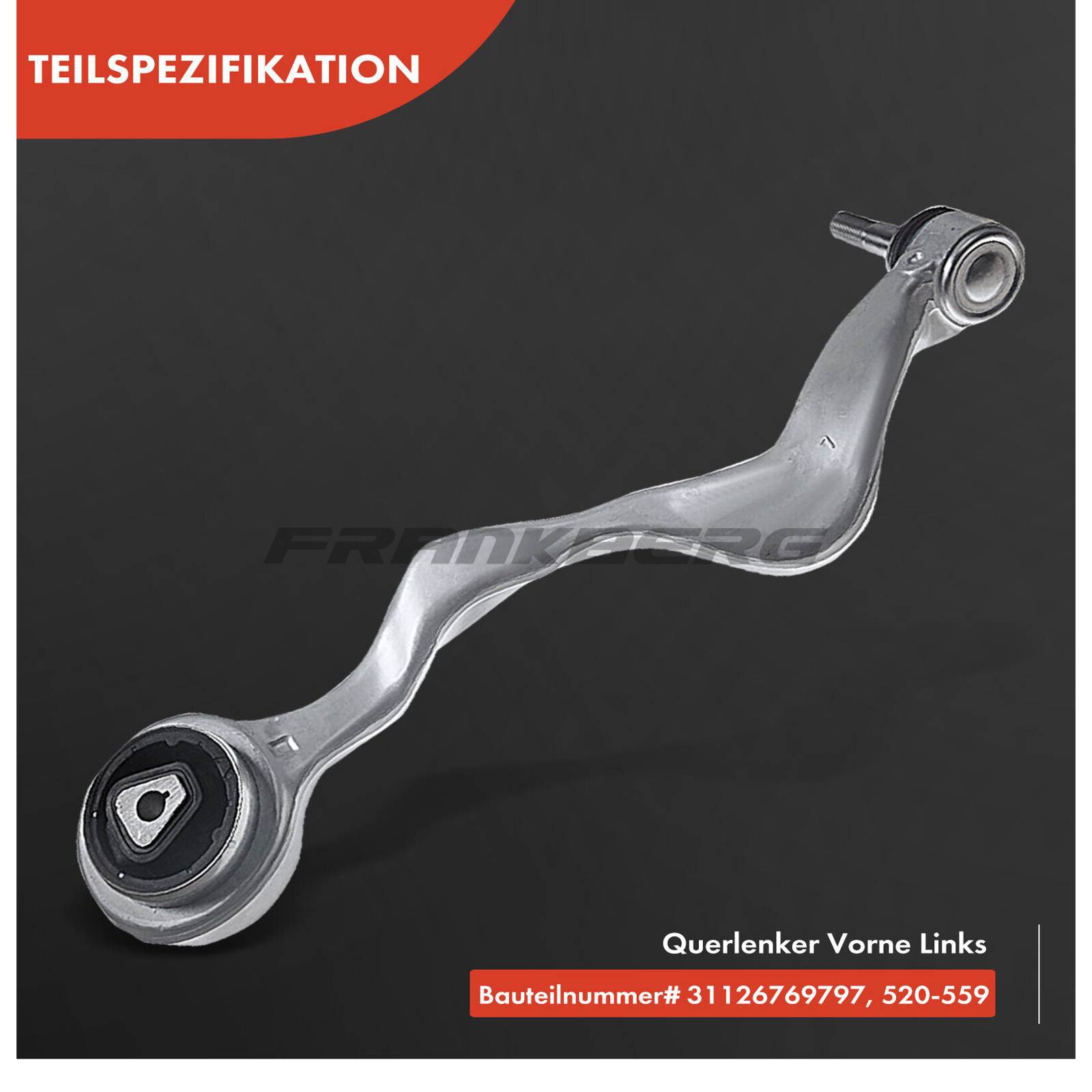 Control/Trailing Arm, wheel suspension