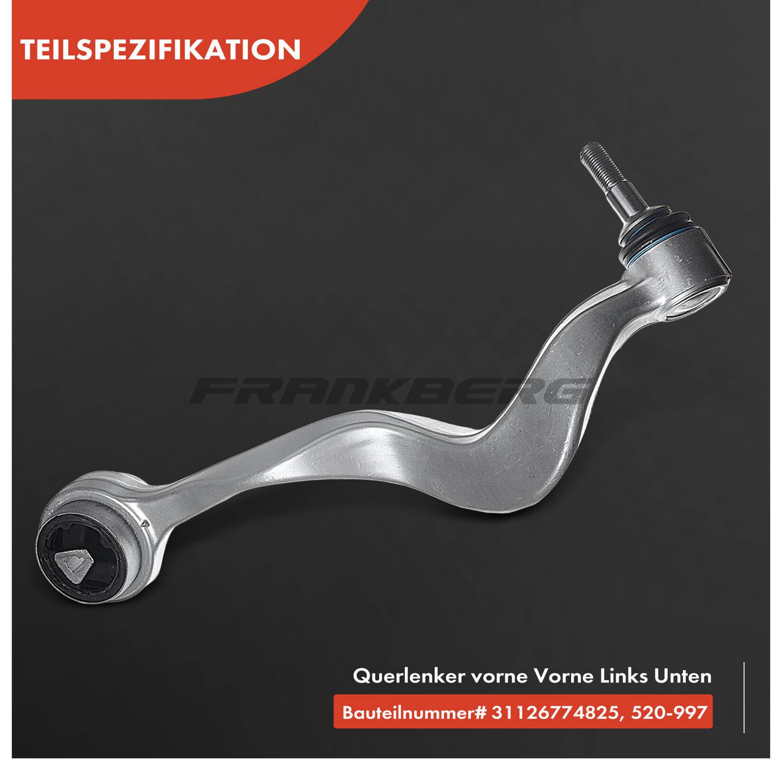 Control/Trailing Arm, wheel suspension