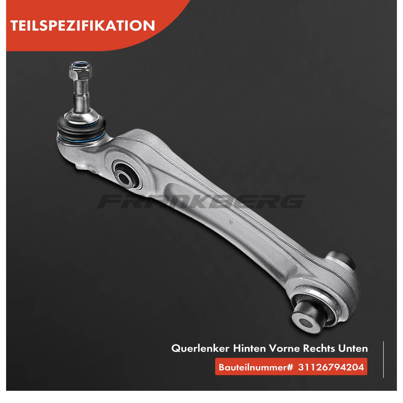 Control/Trailing Arm, wheel suspension