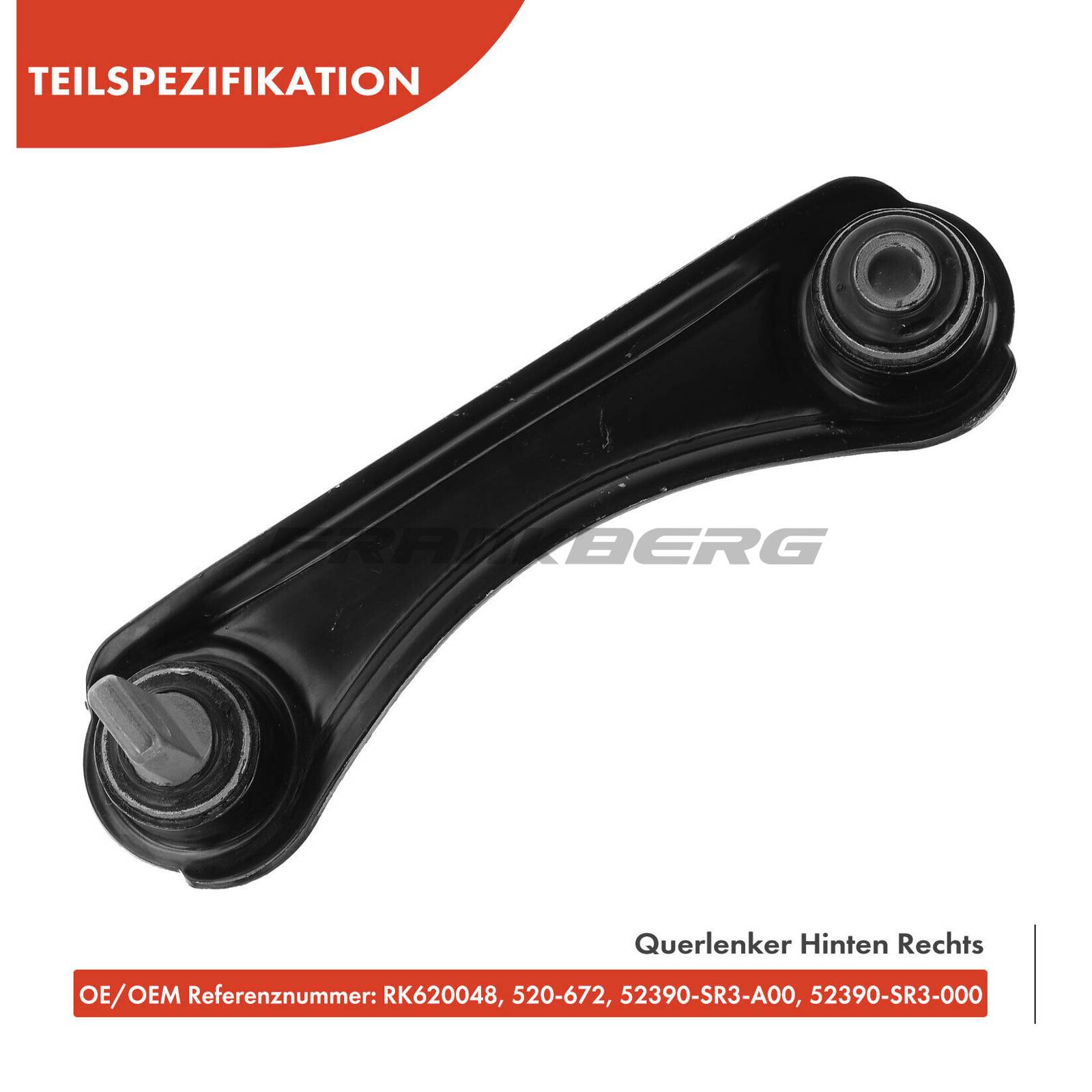Control/Trailing Arm, wheel suspension